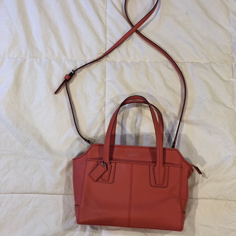 Peach Coach Purse